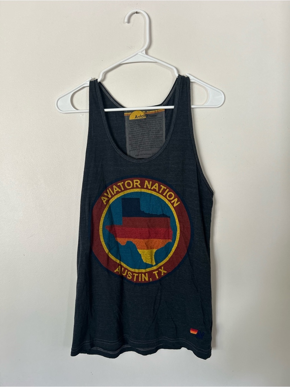 Aviator Nation Grey Tank Size Medium